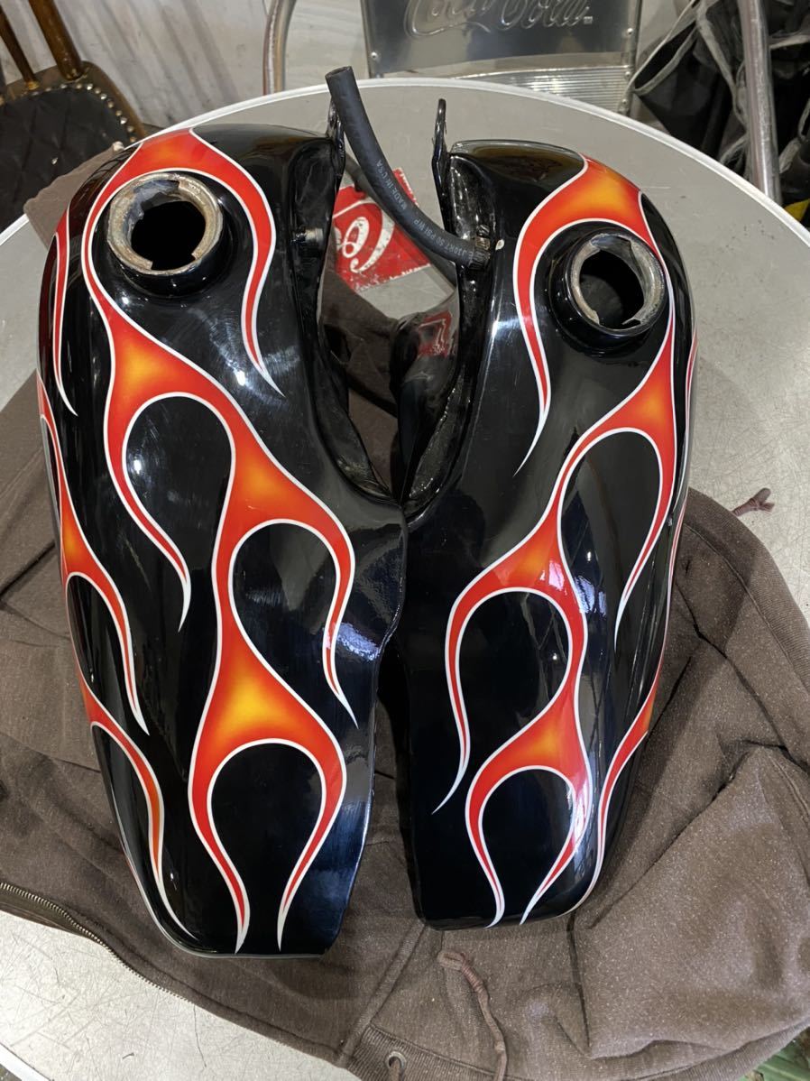 ハーレー ショベルヘッド FLH純正タンク 5.5 KAZU ショベルヘッド 5