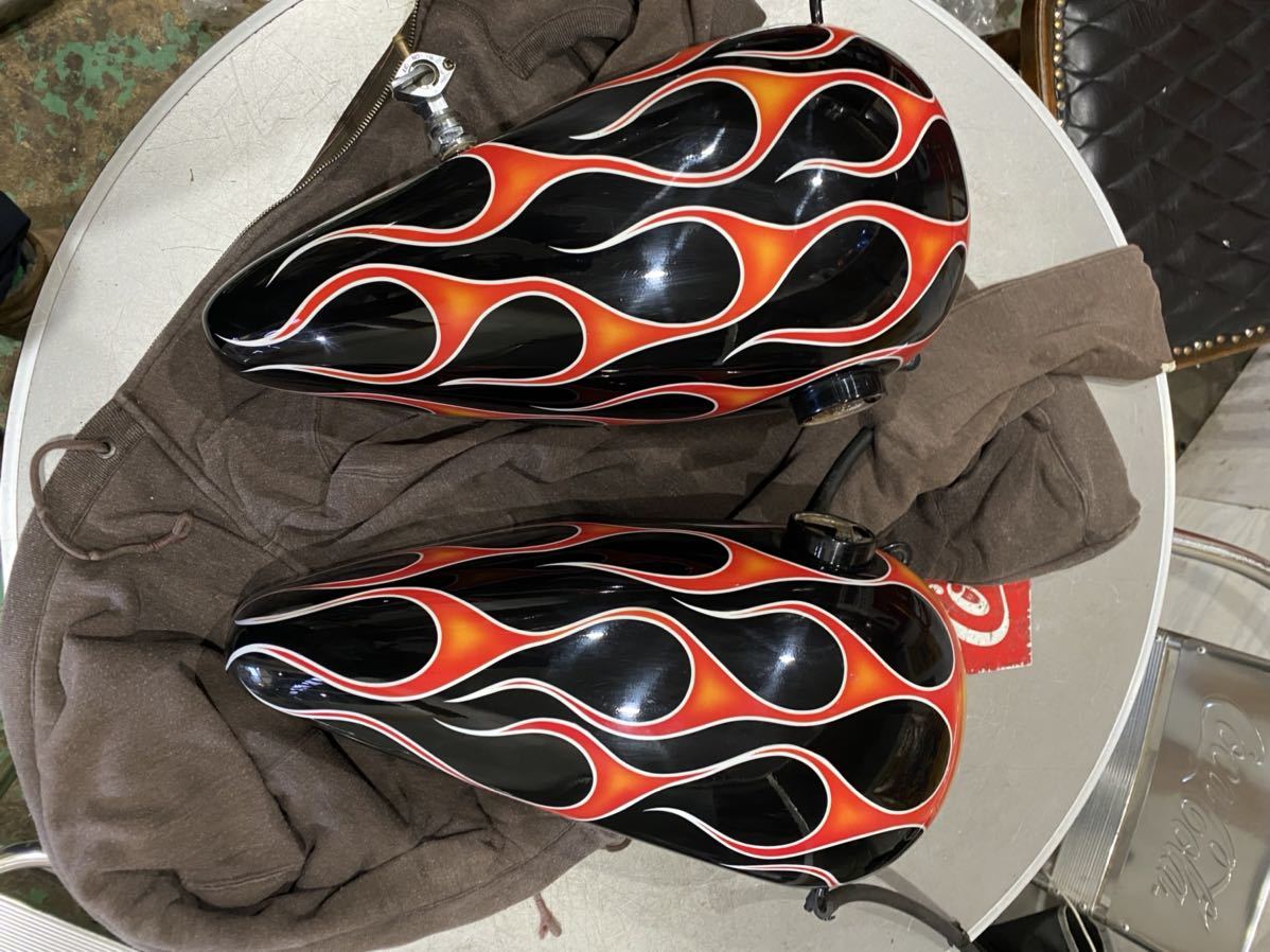 ハーレー ショベルヘッド FLH純正タンク 5.5 KAZU ショベルヘッド 5