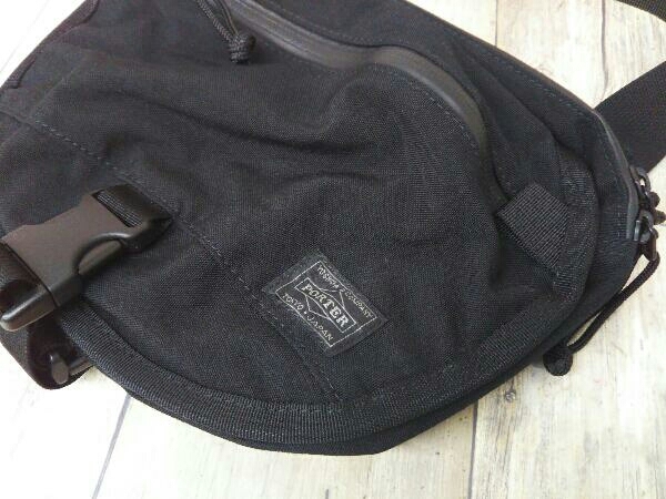 PORTER クランカーズ ブラック ボディバッグ ポーター 吉田かばん 止水