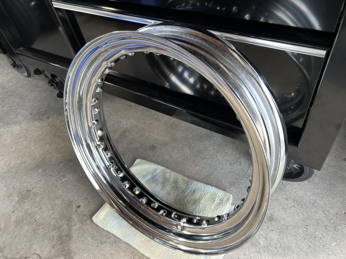 16×3.00ホイールリムクロームハーレーショベルナックルパン2 16×3.00ホイールリムクロームハーレーショベルナックルパン2