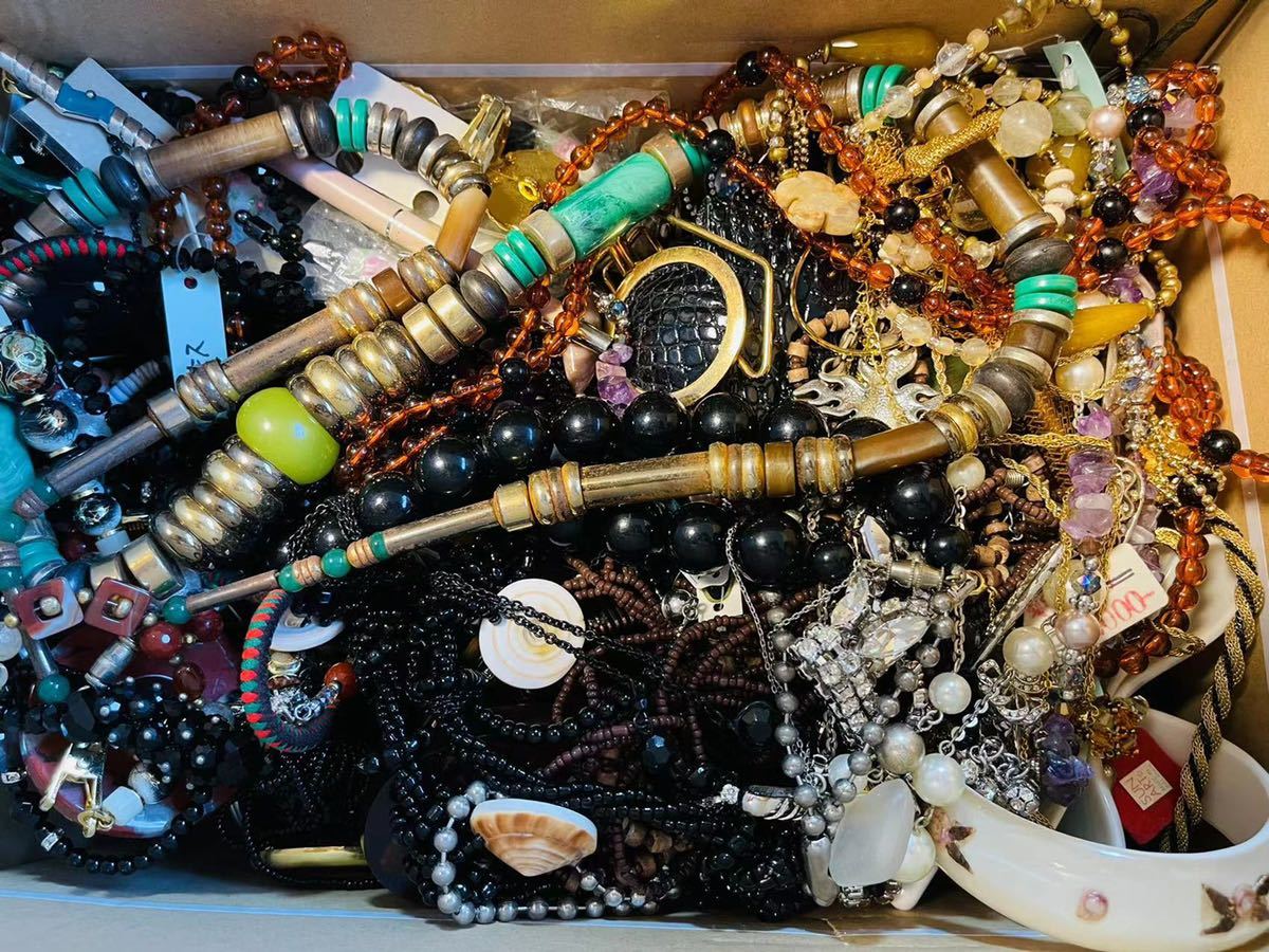 アクセサリー ネックレス ブローチ 大量 まとめ 1円～約10.5kg まとめ 