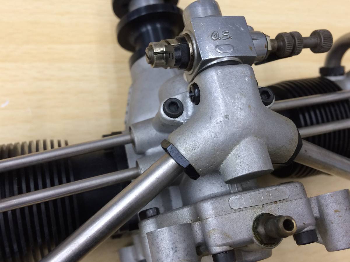 OS 小川精機 FT-120 ジェミニ4サイクル水平対向2気筒エンジン 未使用品
