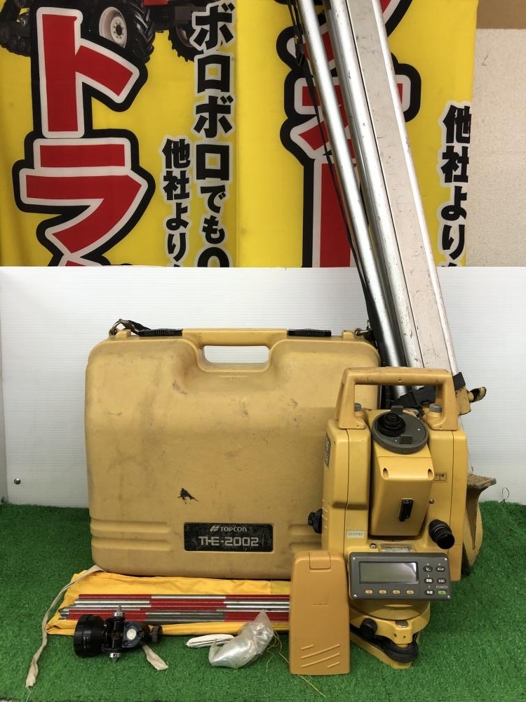  001 おすすめ商品 TOPCON トプコン トータルステーション THE-2002 三脚付(測定器)｜売買されたオークション情報、yahooの商品情報をアーカイブ公開 - オークファン その他