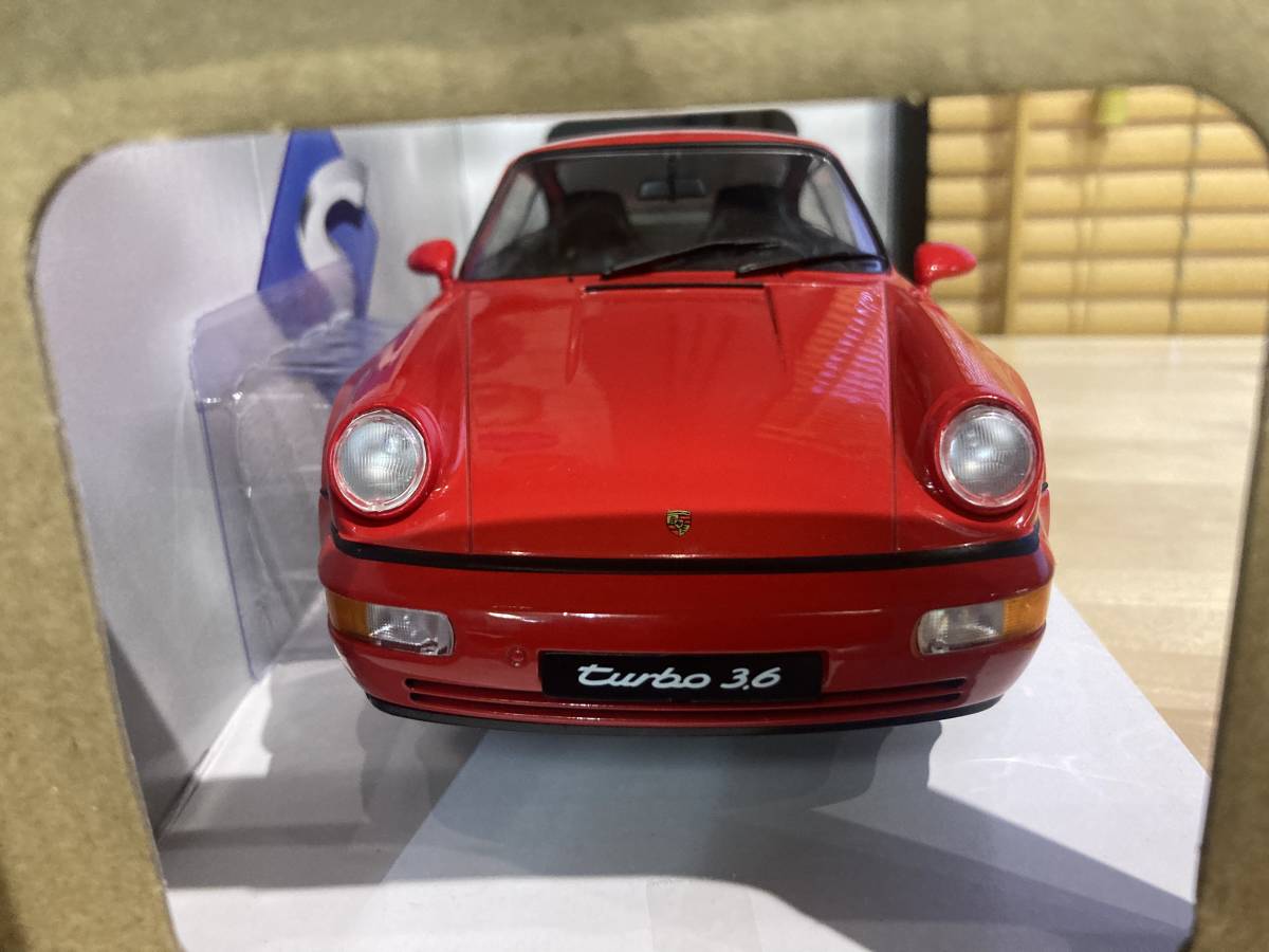 SOLIDO 1/18 ポルシェ911 964ターボ3.6 1990 レッド(ソリド)｜売買され
