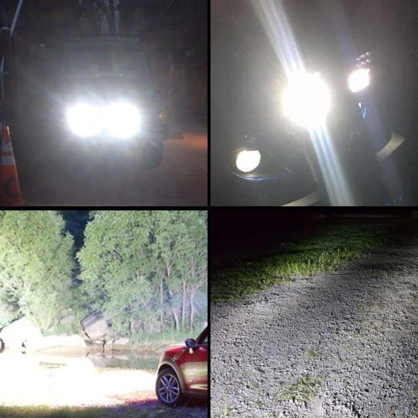 ワークライト 60w LED作業灯 4個 LED投光器 12v 24v 兼用 防水 防塵 集魚灯 作業灯 船舶ライト ジムニー JA11 JA12 ダンプ 軽トラ トラック LED 作業灯 ワークライト 狭角30度 スポットライト補助灯 4個u