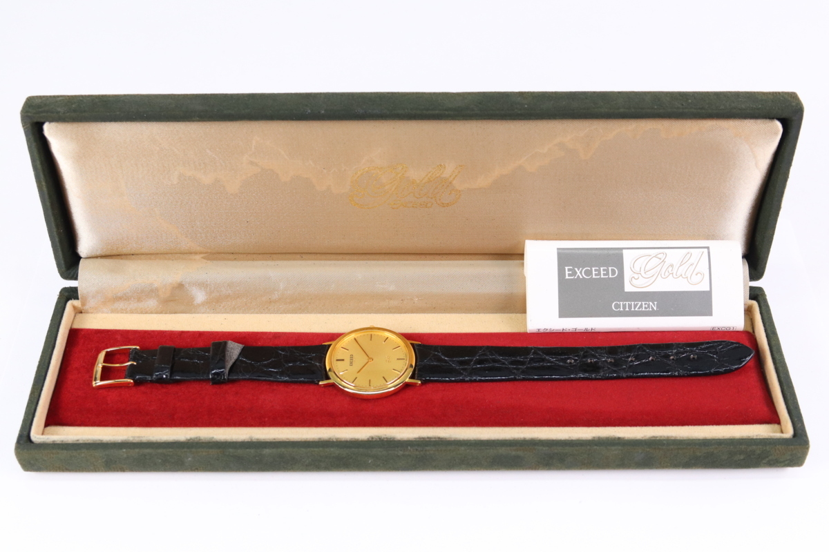 エクシード シチズン 金無垢 EXCEED CITIZEN Yahoo!オークション - 18K 