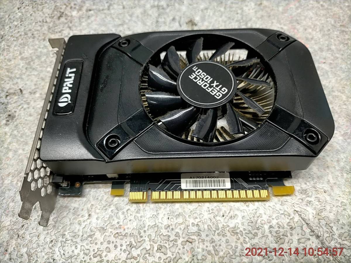 SB_VID6487 PALIT GTX1050Ti STORMX 4GB PCI-Eビデオカード 完動品