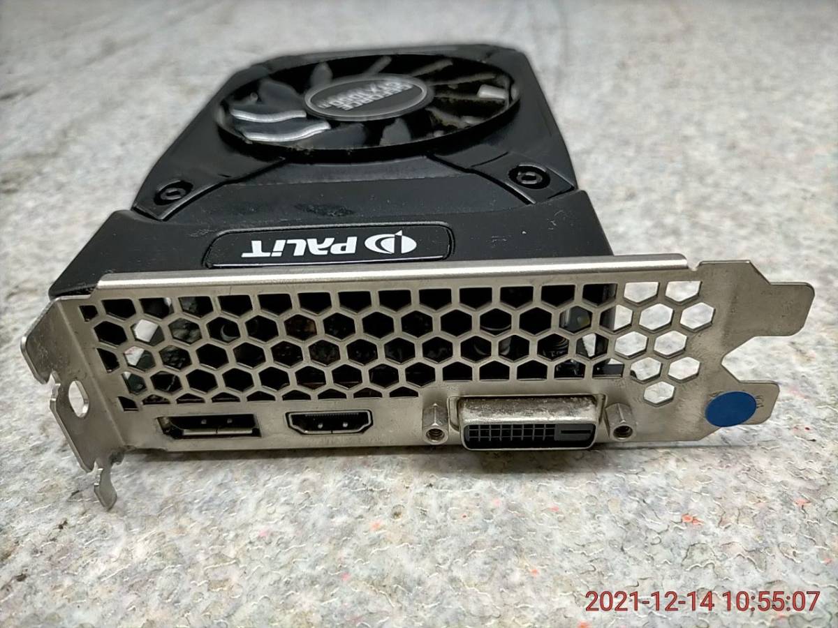 SB_VID6487 PALIT GTX1050Ti STORMX 4GB PCI-Eビデオカード 完動品