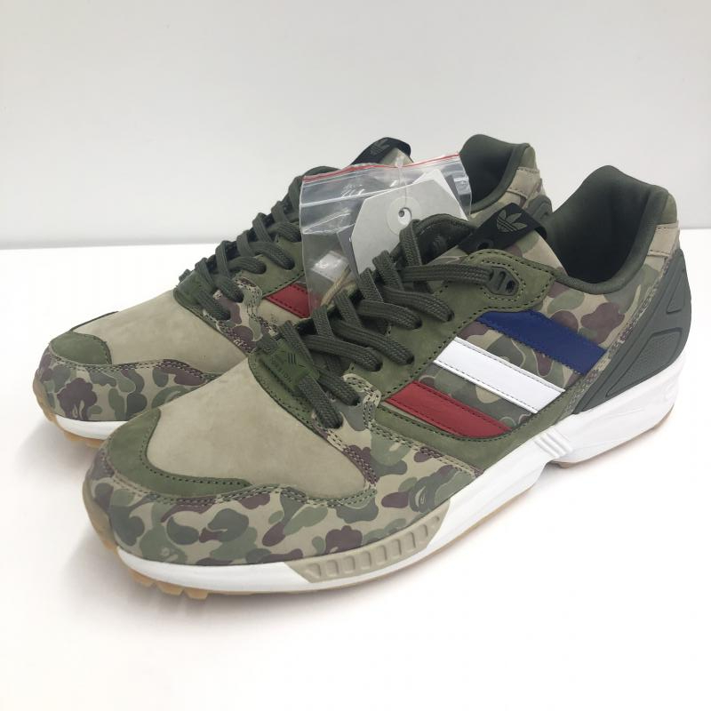 【中古】adidas×A BATHING APE×UNDEFEATED アディダス アベイシングエイプ アンディーフィーテッド ZX5000 カモフラ サイズ26cm Q34751 Undefeated x Adidas × Undefeated, Blue