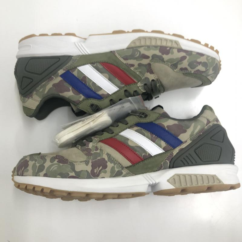 【中古】adidas×A BATHING APE×UNDEFEATED アディダス アベイシングエイプ アンディーフィーテッド ZX5000 カモフラ サイズ26cm Q34751 Undefeated x Adidas × Undefeated, Blue
