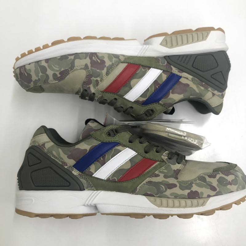 【中古】adidas×A BATHING APE×UNDEFEATED アディダス アベイシングエイプ アンディーフィーテッド ZX5000 カモフラ サイズ26cm Q34751 Undefeated x Adidas × Undefeated, Blue