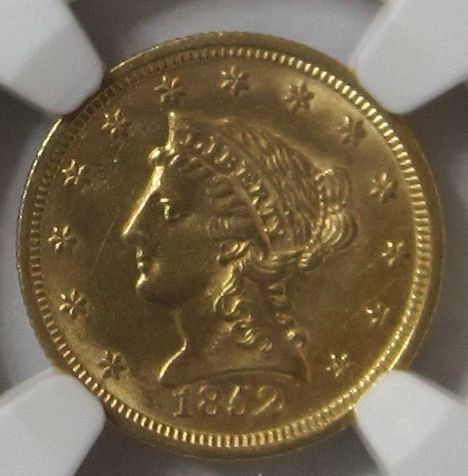 アメリカ NGC 2.5ドル金貨 0 PCGS リバティヘッド Liberty 1852年銘