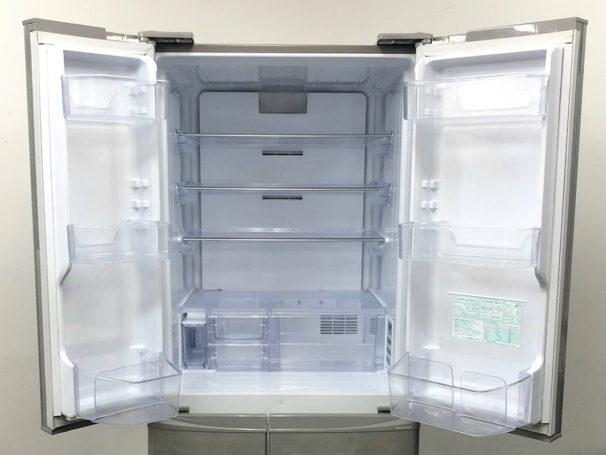 hydraSHARP 大型冷蔵庫 SJ-F462D-S 455L B13 シャープ プラズマ