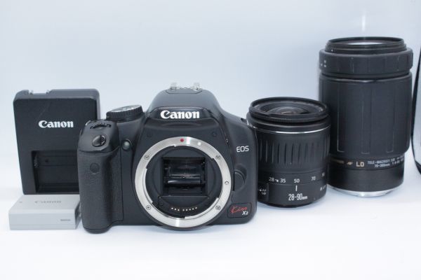 Canon EOS Kiss X2 本体 ダブルレンズセット Canon EOS kissx2カメラ