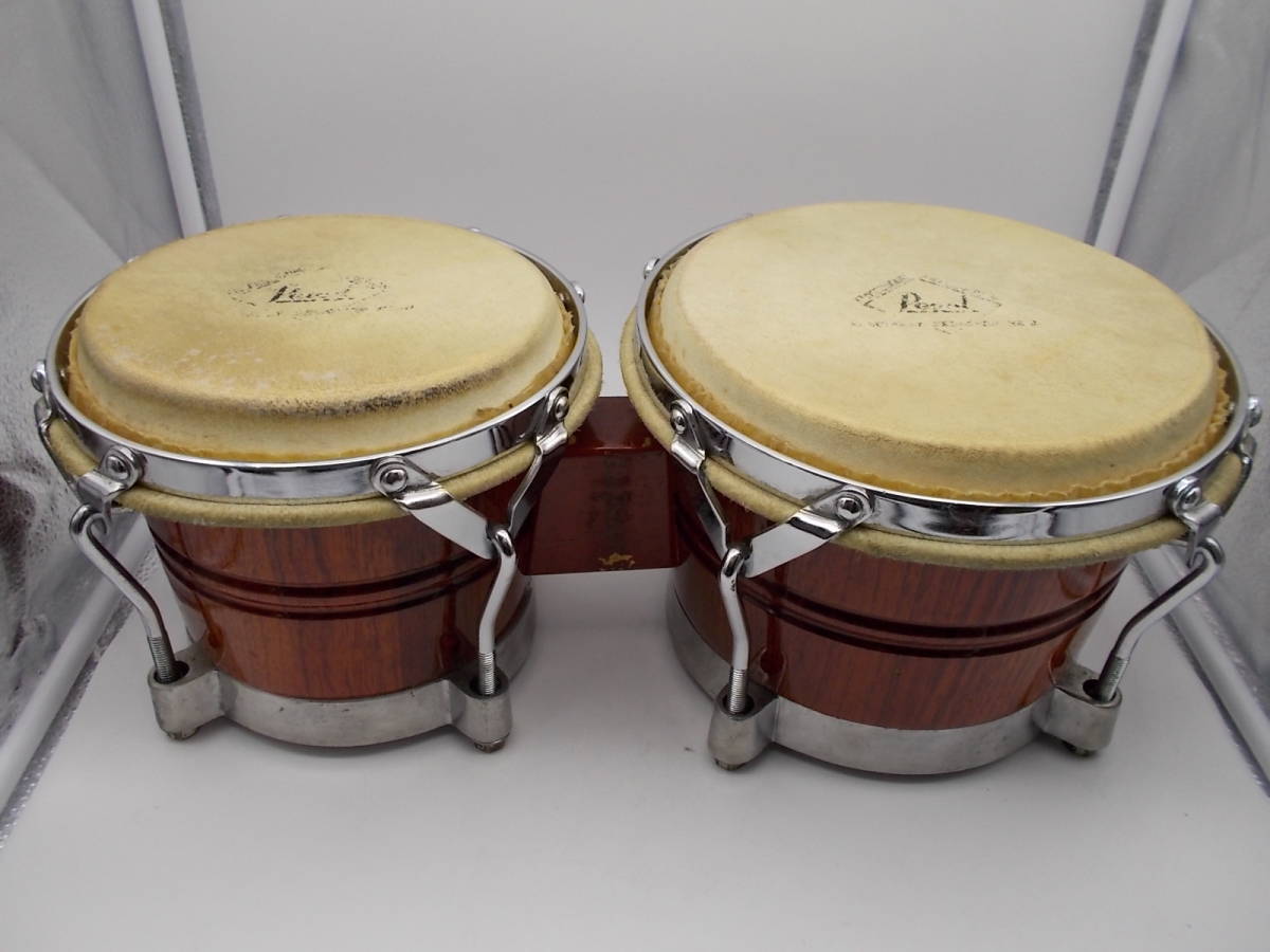 ◎2248 Pearl ボンゴ professional percussion bongo drums 管01094