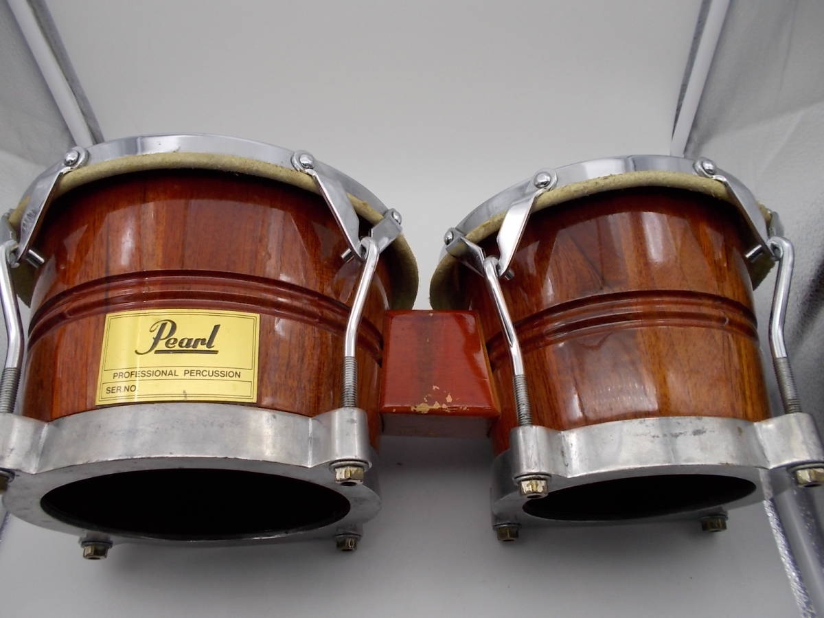 ◎2248 Pearl ボンゴ professional percussion bongo drums 管01094