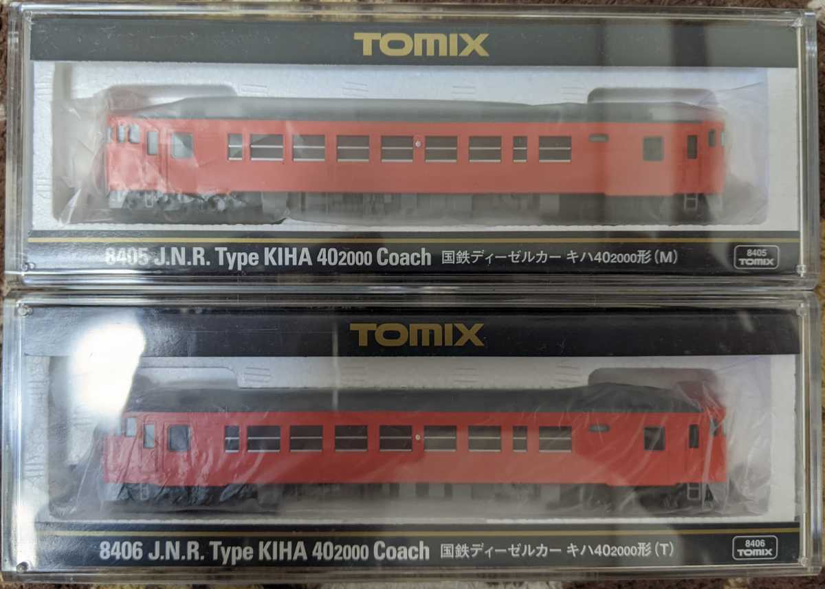 TOMIX 8405、8406 キハ40-2000 M車 T車 TOMIX T車 キハ40 キハ40-2000 | M車 Nゲージ 0 国鉄ディーゼル