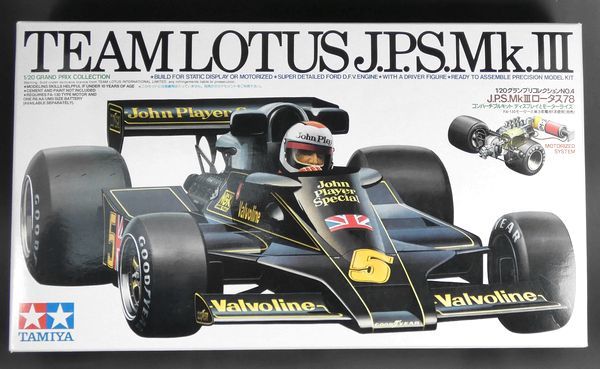 定番人気，最新作 TAMIYA1/20 ロータス 78 JPS Mk.3 F1 1976 モーターライズ TEAM LOTUS グランプリコレクションシリーズ №4(フォーミュラ)｜売買されたオークション情報、yahooの商品情報をアーカイブ公開 - オークファ フォーミュラ