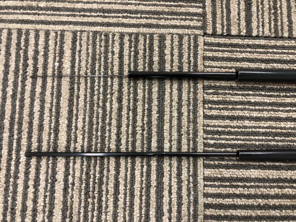 MFC へらぶな専門店 へら竿 SHOP ONLINE 松岡釣具 へら鮒釣具多数！ 光竹作 カーボン竿掛２本物 小仕舞 笛巻彩雲 合成竿 美品！ 華仙 頂 総塗り段巻仕上げ白紗綾