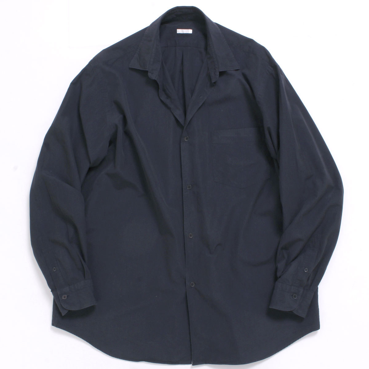 21SS COMOLI シャツ 定価24,200円 size4 ダークネイビー T01-02001 
