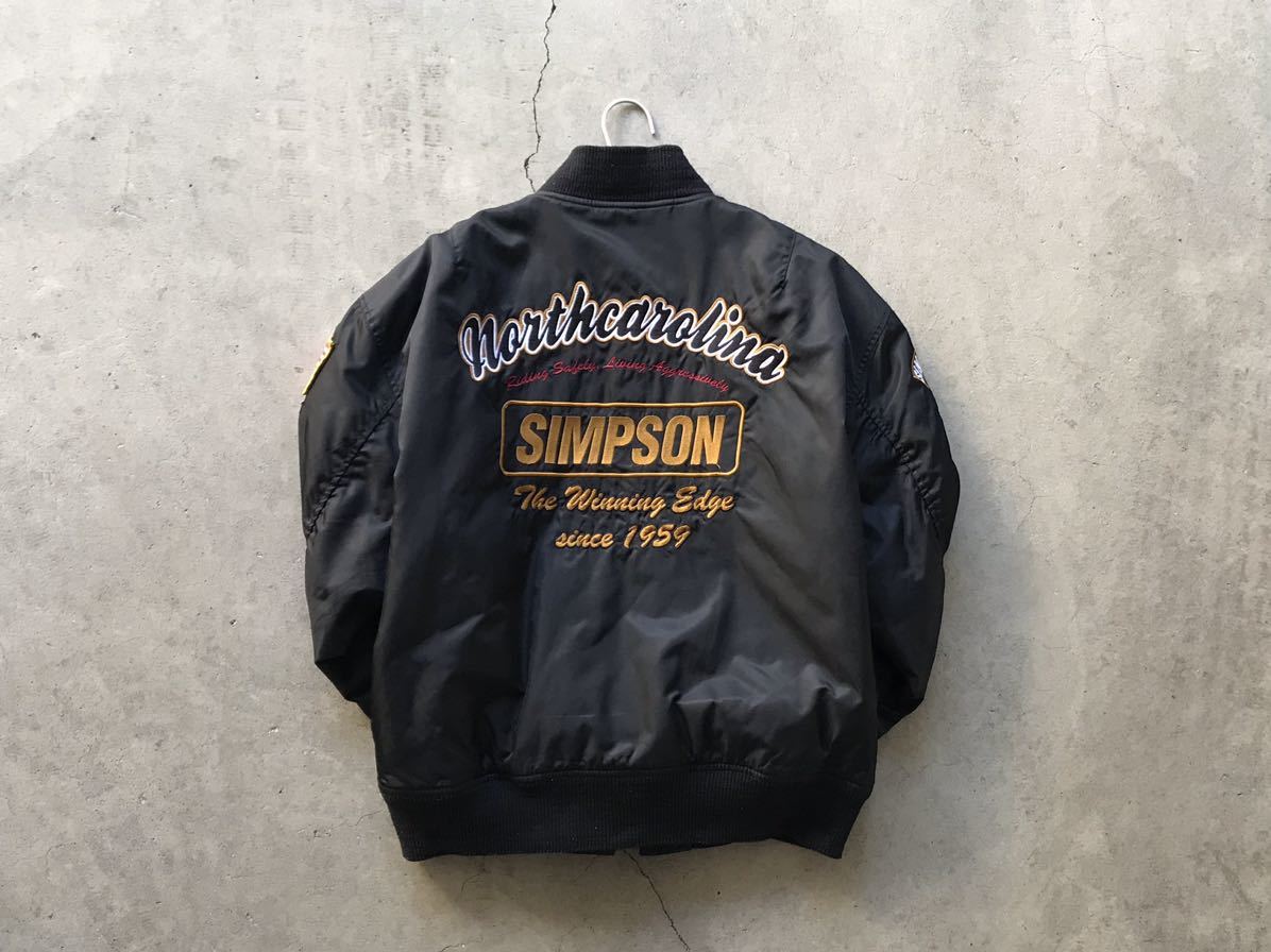 SIMPSON ワッペンカスタム MA-1型ウインタージャケット LW シンプソン 