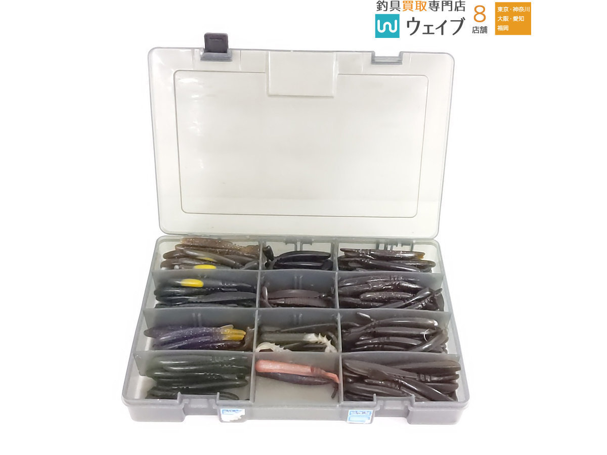 メイホー バーサス・メガバス 等 ケース カゴ 計11点セット ワーム付き