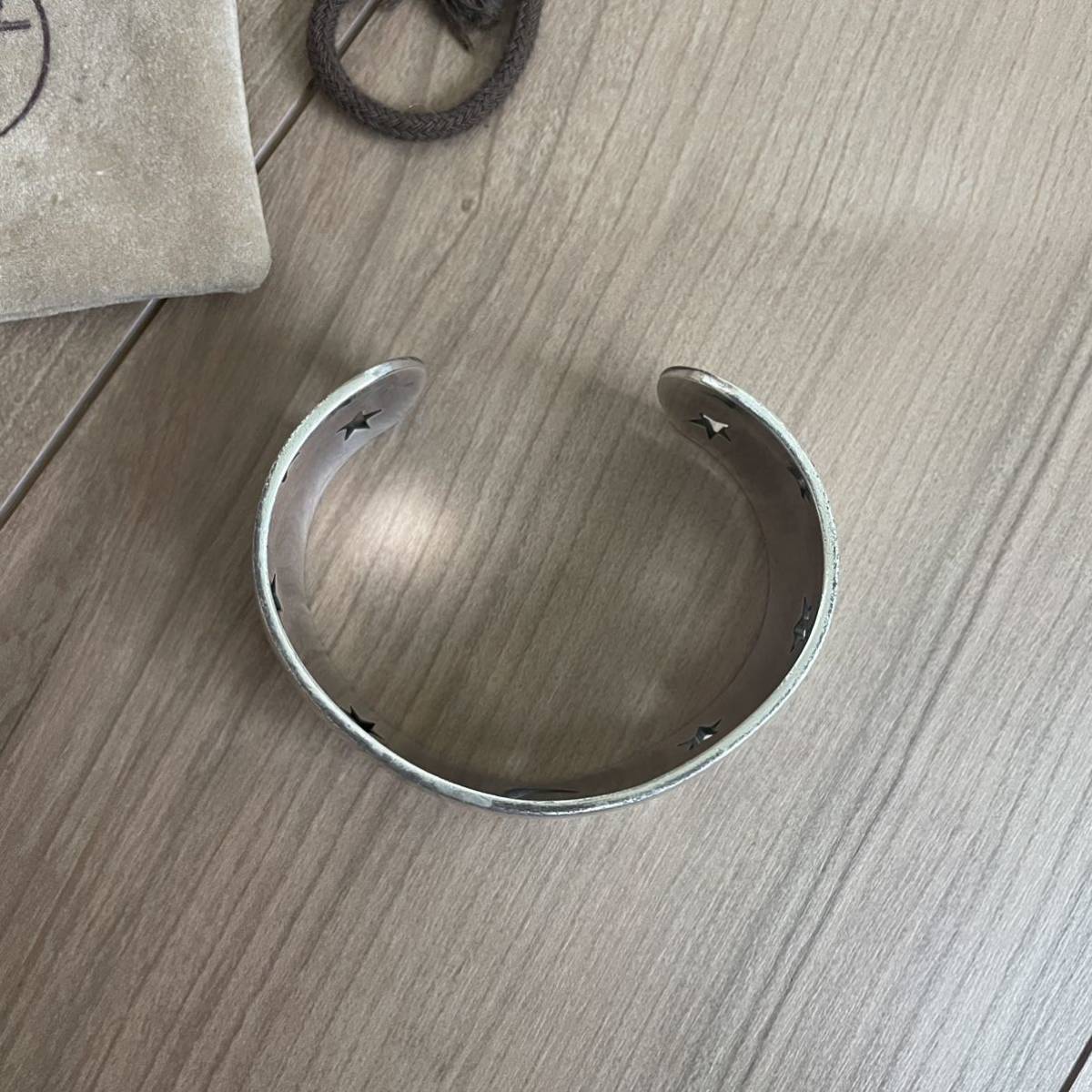 HERMES バングル 希少 エルメス シルバー SILVER ムーンスター ムーン 