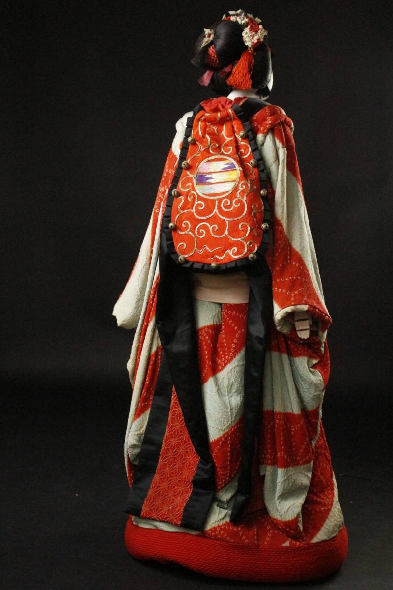LIG】時代 女形文楽人形 娘 94㎝ からくり人形 人形浄瑠璃 ガラス