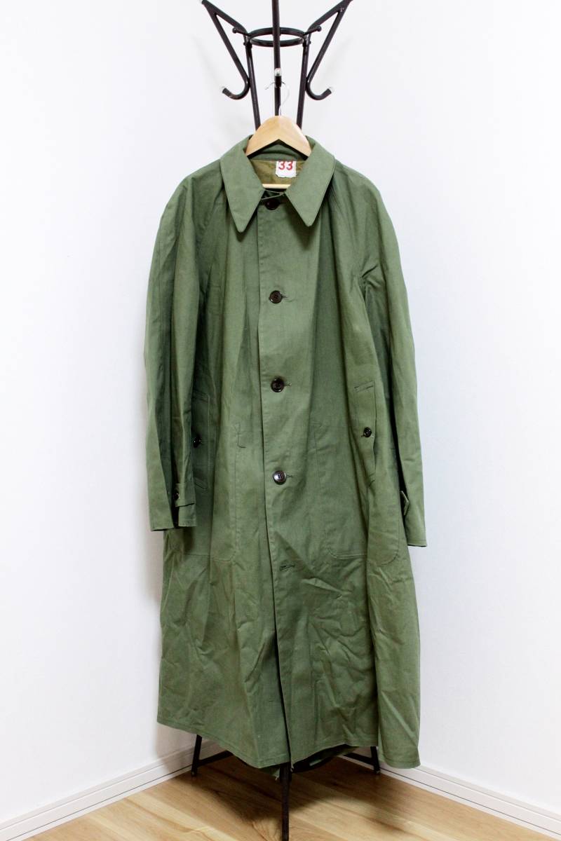 [Rare Deadstock] 50s-60s FRENCH ARMY M47 COAT 33 / 稀少 デッドストック フランス軍 M47 ゴム引きコート / M38 モーターサイクル パンツ