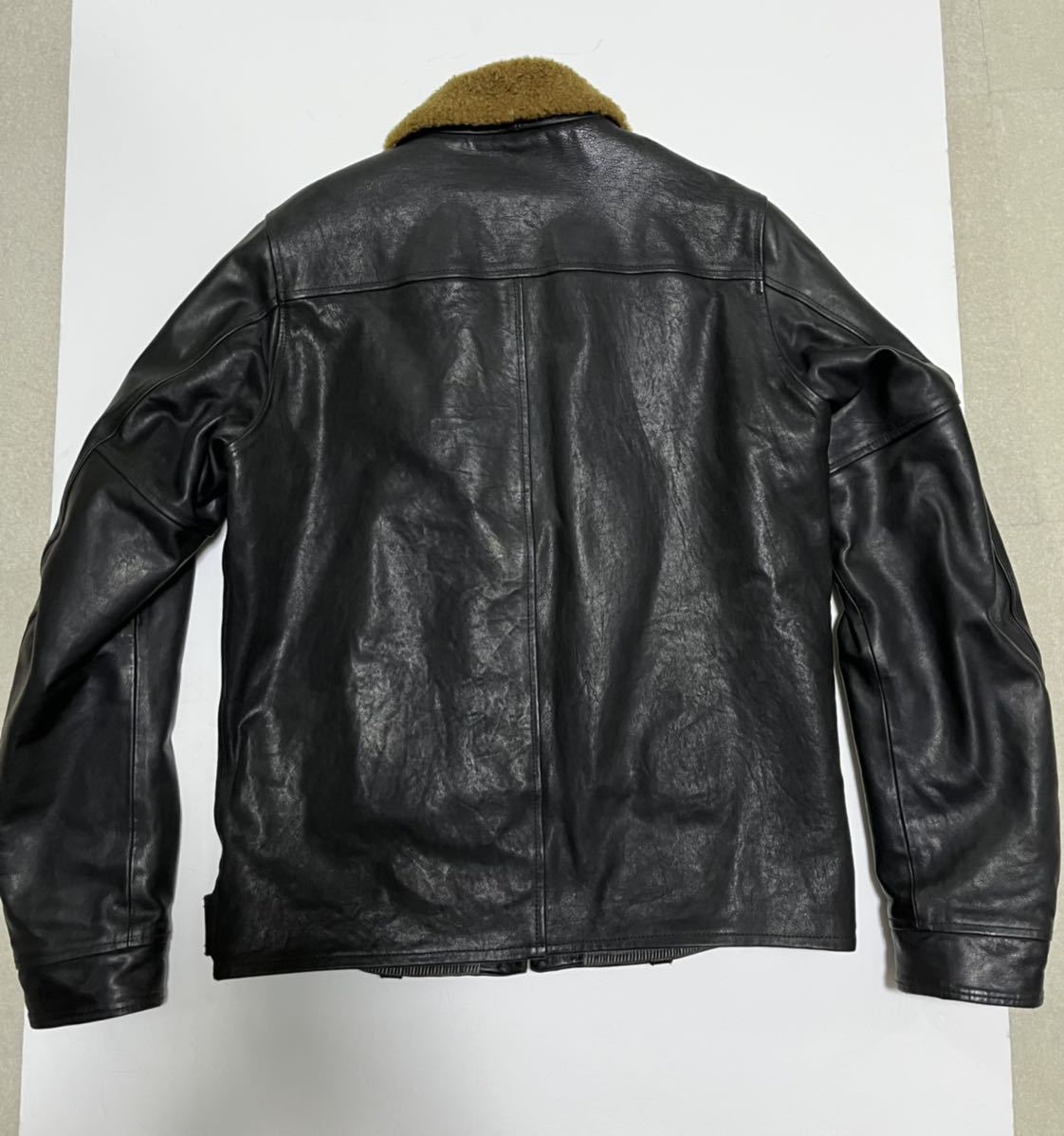 visvim sheepskin riders jacket サイン入り レザー ライダース 