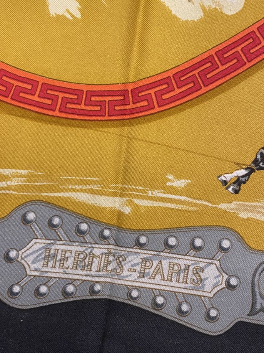 フランス製 エルメス HERMES カレ90 Carre《CHARREADA チャレアーダ