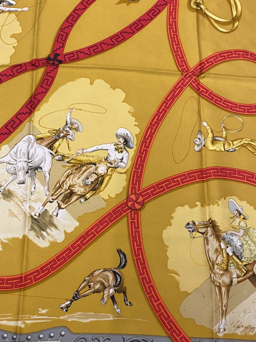 HERMES エルメス CHARREADA【チャレアーダ】カレ90 フランス製 エルメス HERMES カレ90 Carre《CHARREADA チャレアーダ