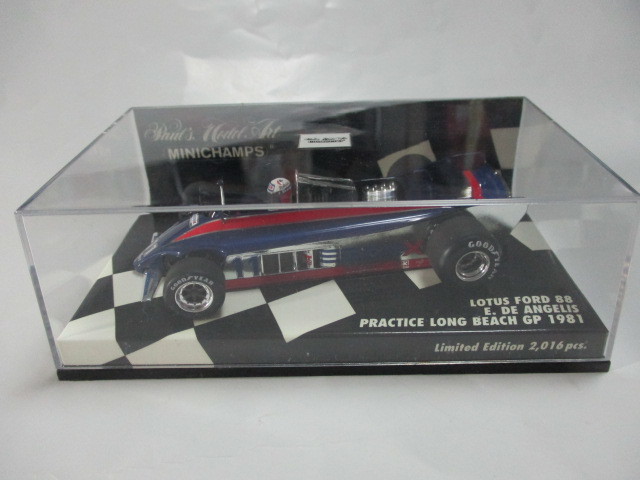 本日特価　ミニチャンプスロータス81＆88 2台セット PMA ミニチャンプス 1/43 ロータス 88 フォード 1981年ロングビーチGP
