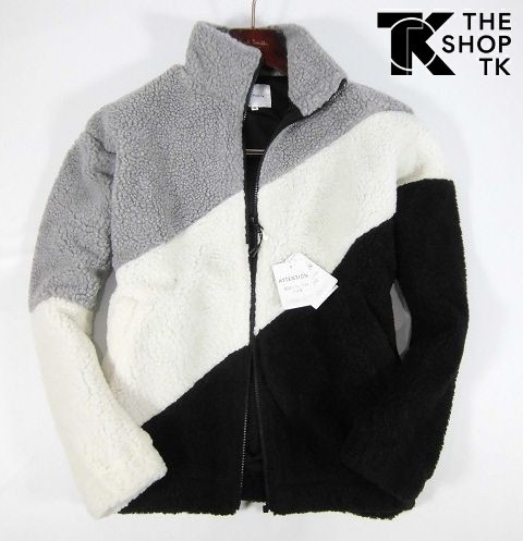 最安値，新作 A水01510 タケオキクチ スタンドカラータイプ ボアブルゾン XL グレー系 THE SHOP TK ボア ブルゾン カラーブロッキング(XLサイズ以上)｜売買されたオークション情報、yahooの商品情報をアーカイブ ジャンパー、ブルゾン一般