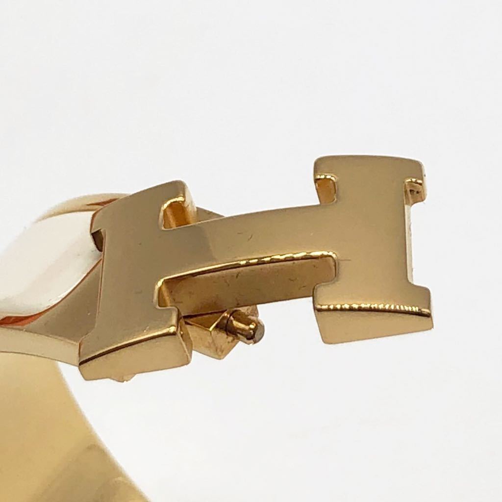 美品 エルメス HERMES クリッククラック Hバングル ブレスレット K刻印
