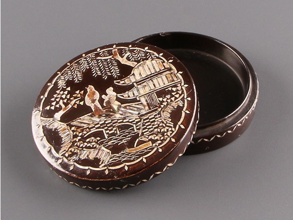 es】茶道具 時代唐物 漆塗 螺鈿細工 香合 うぶ品 b016 2026年最新