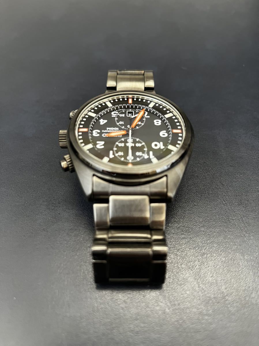 セイコー クロノグラフ 7T94-0BL0 海外モデル SEIKO ミリタリー