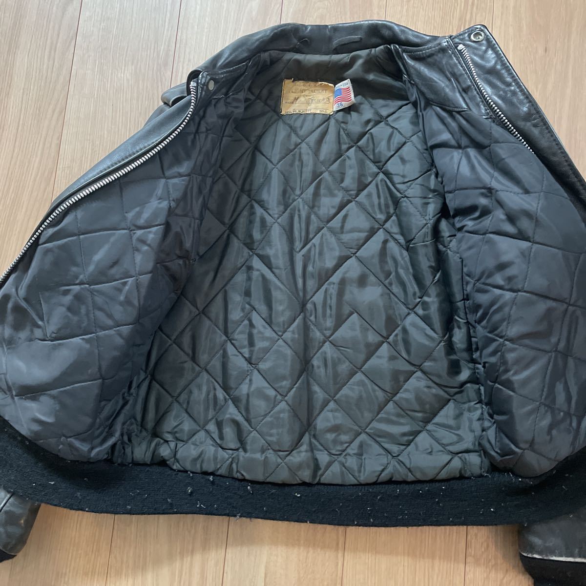 相場価格￥103，400- 美品 アメリカ製 DOWN by SCHOTT ショット ＃214D 