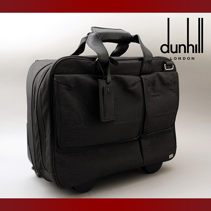 良品 dunhill AVORITIES ガーメントバッグ2way ブラック ダンヒル