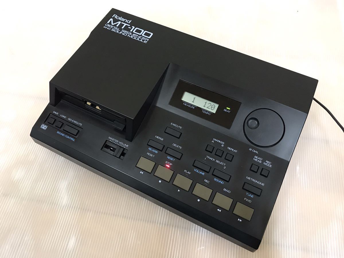 通電OK Roland MT-100 シーケンサー ローランド 音源モジュール 通電OK Roland MT-100 シーケンサー ローランド 音源モジュール
