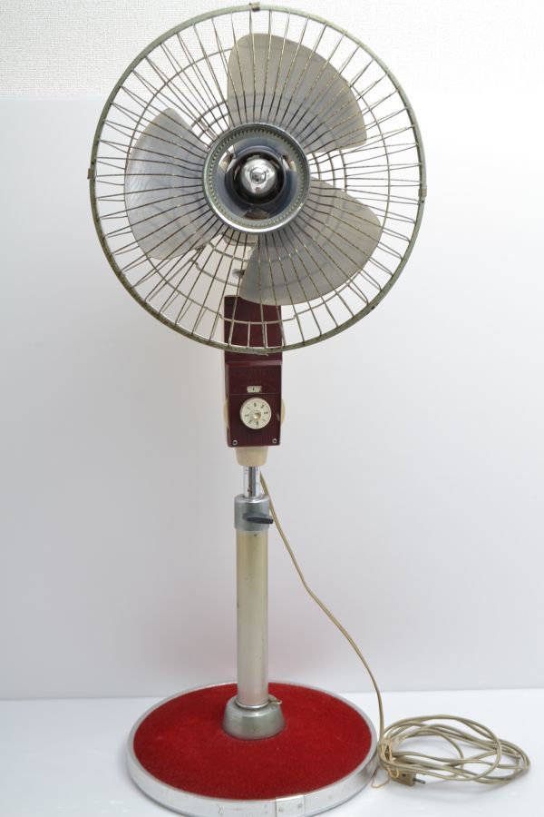 HITACHI S-660 扇風機 3枚羽根 30cm 希少 赤 昭和 レトロ アンティーク