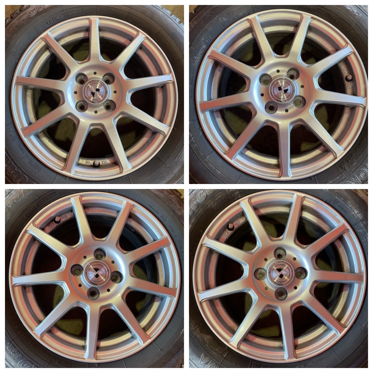 weds 中古 4本セット アルミ ヴォクシー 激安 *格安*4本スタッドレス