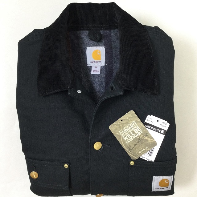 大得価，正規品 Carhartt Duck Chore Coat Blanket Lined Black カーハート ダック チョア コート ブランケット ライナー カバーオール ブラック サイズ M(その他)｜売買されたオークション情報、yahooの商品情報をアーカ 男性用