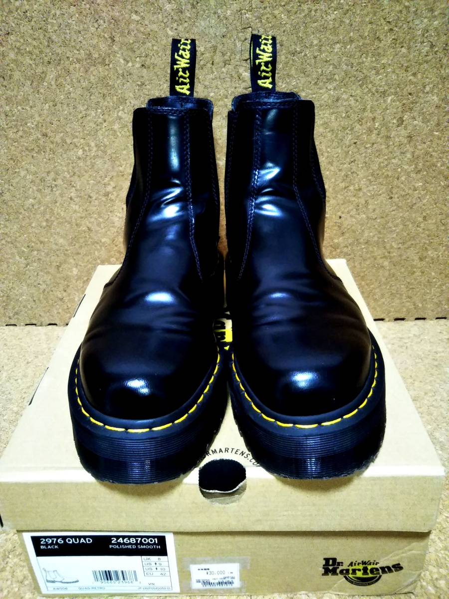 Dr.MARTENS】ドクターマーチン 2976 QUAD チェルシーブーツ UK8 (27cm