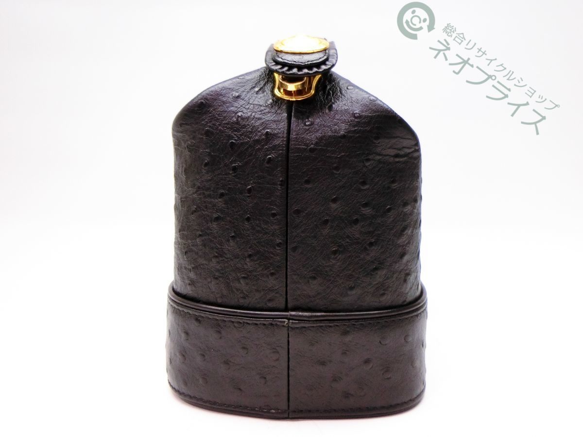 ◇S9635 VERSACE ヴェルサーチ サンバースト 型押しレザー バニティ 