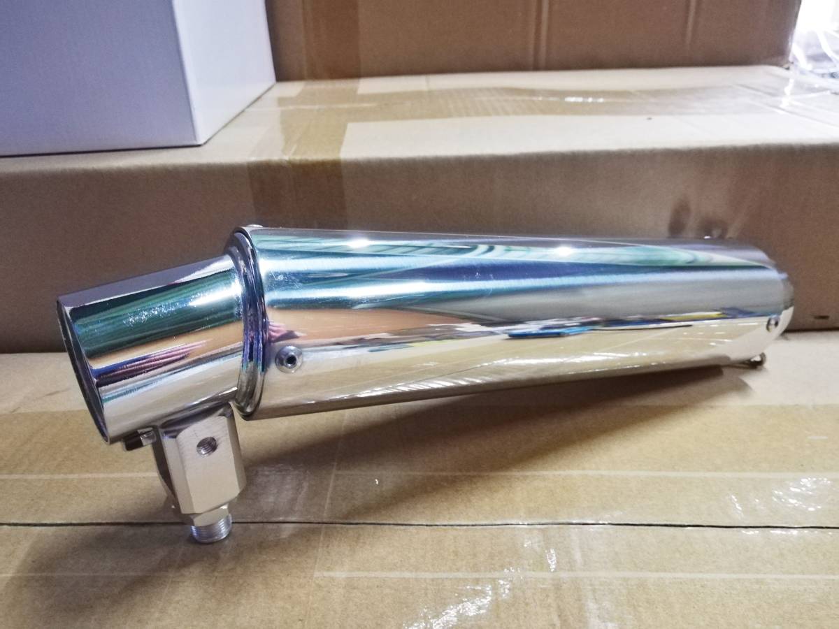 汎用 スリップオン | メッキ サイレンサー マフラー スリップオン 