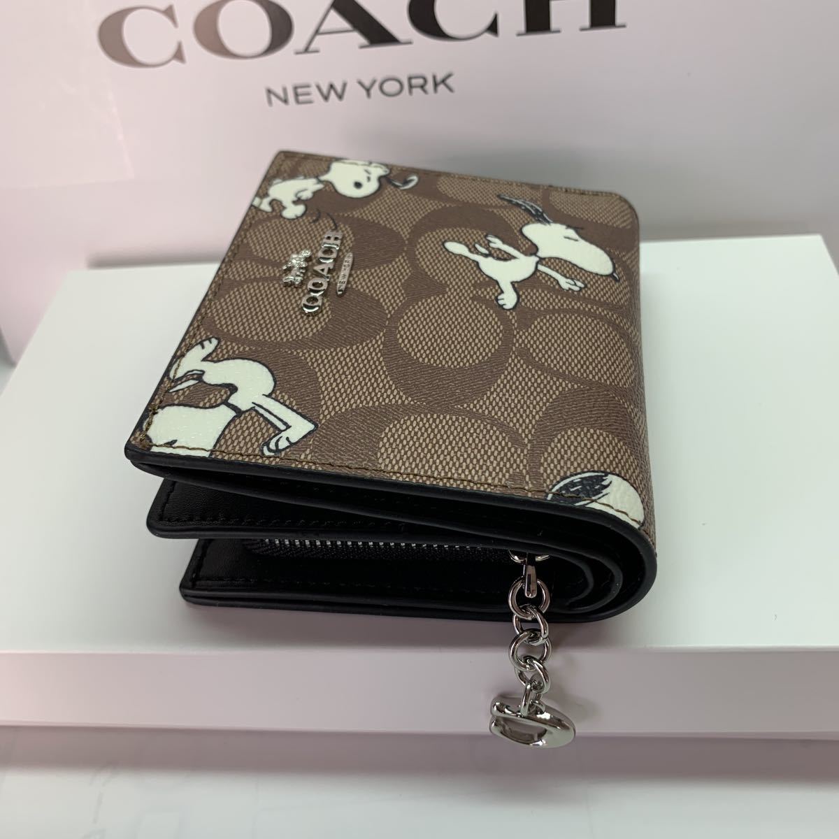 COACH×PEANUTS 2つ折りウォレット・C4591コーチ スヌーピー 