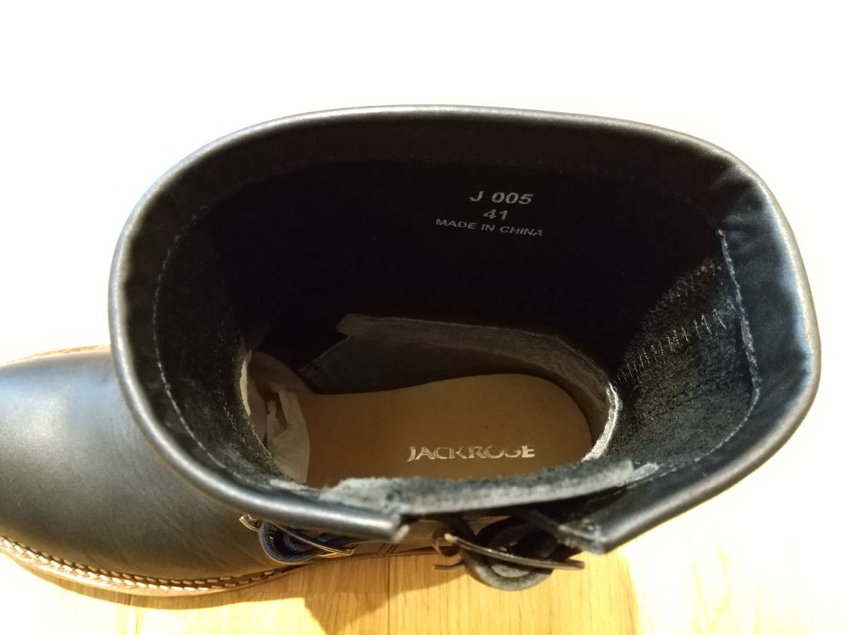 【送料無料】ジャックローズ (JACK ROSE) エンジニアブーツ ブラック SIZE41(25.5cm) JACKROSE JACK ジャックローズ ヴィンテージファッション エンジニアブーツ&frasl;ジャックローズ&frasl;M JACKROSE（ジャックローズ）の「オイルレザーエンジニアブーツ