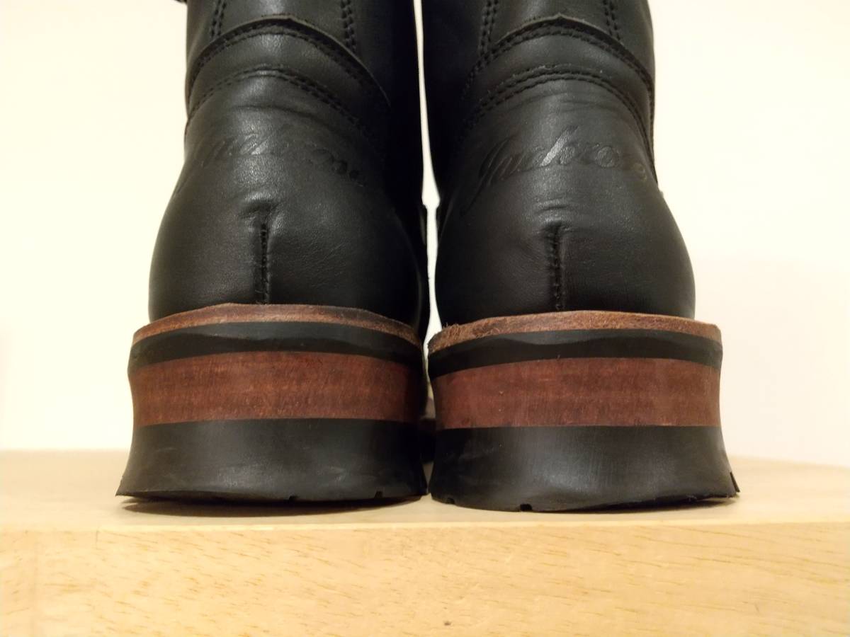 【送料無料】ジャックローズ (JACK ROSE) エンジニアブーツ ブラック SIZE41(25.5cm) JACKROSE JACK ジャックローズ ヴィンテージファッション エンジニアブーツ&frasl;ジャックローズ&frasl;M JACKROSE（ジャックローズ）の「オイルレザーエンジニアブーツ