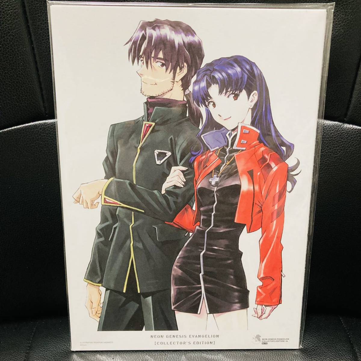送料無料】愛蔵版 新世紀エヴァンゲリオン 複製原画 ミサト 加持